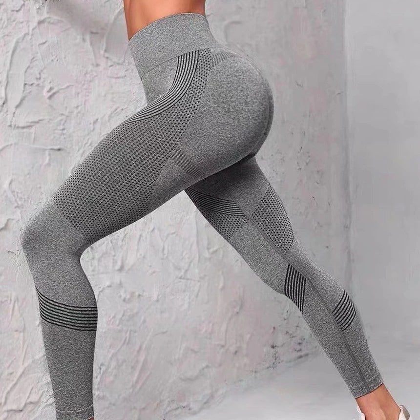 Seamless High-Waisted Leggings – Sculpting Fit & Breathable Comfort