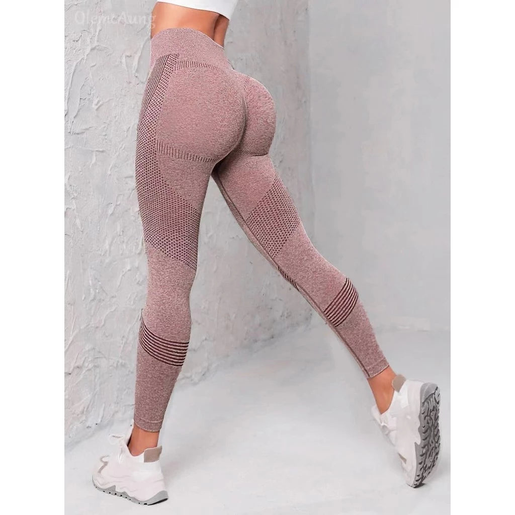 Seamless High-Waisted Leggings – Sculpting Fit & Breathable Comfort