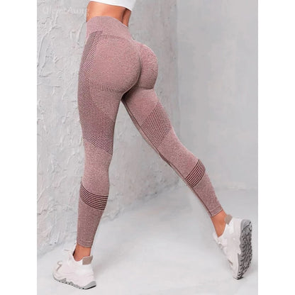 Seamless High-Waisted Leggings – Sculpting Fit & Breathable Comfort
